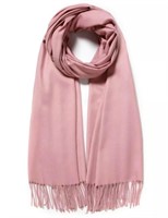 NEW - Solid Pink Pashmina Scarf