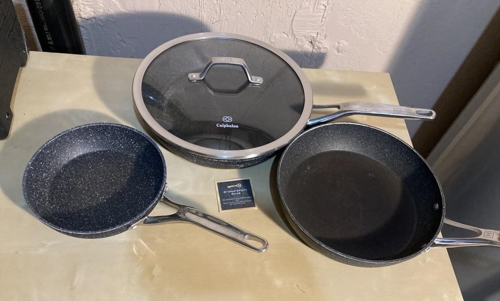 Set of 3 "The Rock" Fry Pans