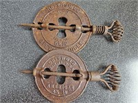 Antique Griswold Iron Dampers