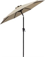 New $90 7.5ft Patio Umbrella Taupe