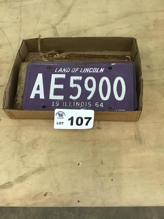 10 PAIRED 1960 LICENSE PLATES