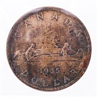1935 Canada Silver Dollar MS64 ICCS