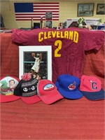 Cleveland Lebron and hat lot