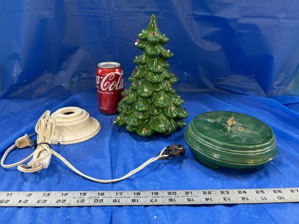 Christmas Tree with Music Box Base
