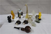 Collection of 14 Avon bottles including Giraffe,