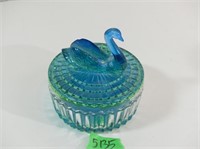 Vintage 1950's Swan Glass Dish