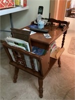 End table with continents