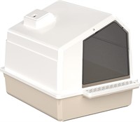 Leak-Proof Litter Box with Lid for Cats