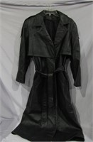 Long Leather Coat Size 4