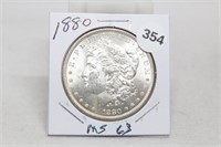 1880 MS63 Morgan Dollar