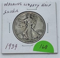 1939 Silver Walking Liberty Half Dollar