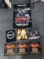 KISS poster, tour Books and more
