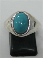 Sterling Turquoise Hallmarked Ring