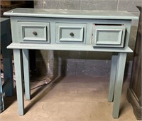 (Q) 3 Drawer Sofa Table/Cabinet 35 1/2” x 12” x