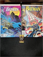 Lot of 2 BATMAN Comic Books, DC #463 & #466