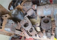 6 gas engines for parts & box misc.