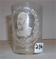 Vintage King Edward VII Drinking Glass