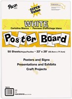 Pacon 76510 Super Value Poster Board  22x28