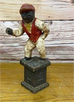 Antique Cast Iron Lawn Jockey Black Americana