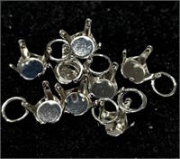 $250 14K  Pack Of 8 4.5Mm 0.8G  Pendant Post Setti