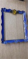Stainglass picture frame, excellent cond.