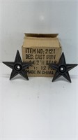 (12) CAST IRON STARS