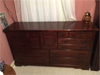 Long Dark Wood Dresser (poor photo)