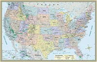 U.S. Map-Laminated