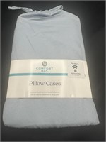 ComfortBay 2ct Pillow Cases S/Q 20x30in Light Blue