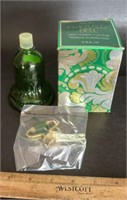 AVON BOTTLE W/BOX-EMERALD BELL/EMPTY