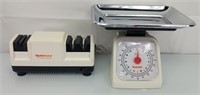 Electric Knife sharpener and kitchen scale