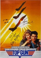 Autograph Signed Top Gun Poster