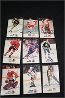 Set of 9 vintage Esso hockey stars cards
