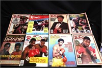 8 vintage boxing magazines #2