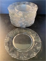 Vintage glass dessert plates