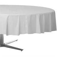 70 in Round White Table Cloth