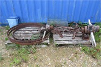 ANTIQUE WAGON WHEEL PARTS