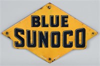 BLUE SUNOCO PORCELAIN SIGN
