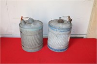 2 METAL GAS CANS