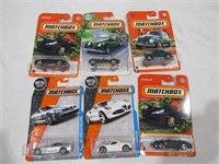 6 Matchbox Cars