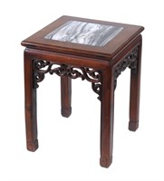 Chinese Carved Plant Stand 19-1/2"