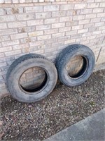2 Tires, LT225 x75R 16, Goodyear Wrangler
