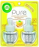 Air Wick Citrus Air Freshener Refill, 2 Packs of 2