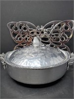 Aluminum Covered Dish and Trivets