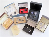 Eight assorted pairs World Police cufflinks