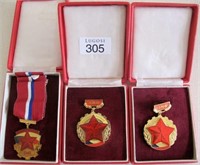 Three Czech Republic Police medals