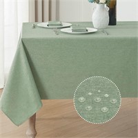 Veblandy Rectangle Tablecloth Linen Textured