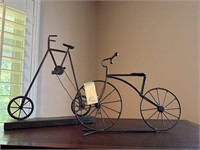 2 Wire Bicycle Decor Pieces