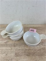 Vintage White Grab It Subgle Serving Bowl