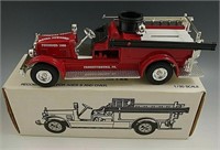 ERTL 1926 FIRE TRUCK COIN BANK METAL TOWNSHIP PA